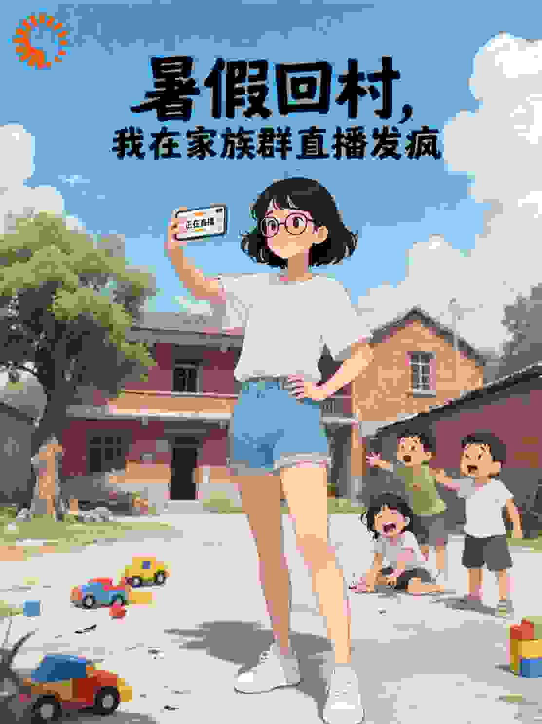 暑假回村，我在家族群直播发疯
